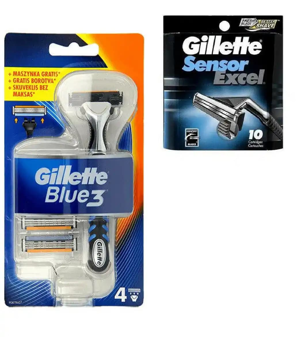 Gillette Sensor 3 ve Blue 3 Tıraş Makineleri: Özellikler ve Karşılaştırmalı İnceleme