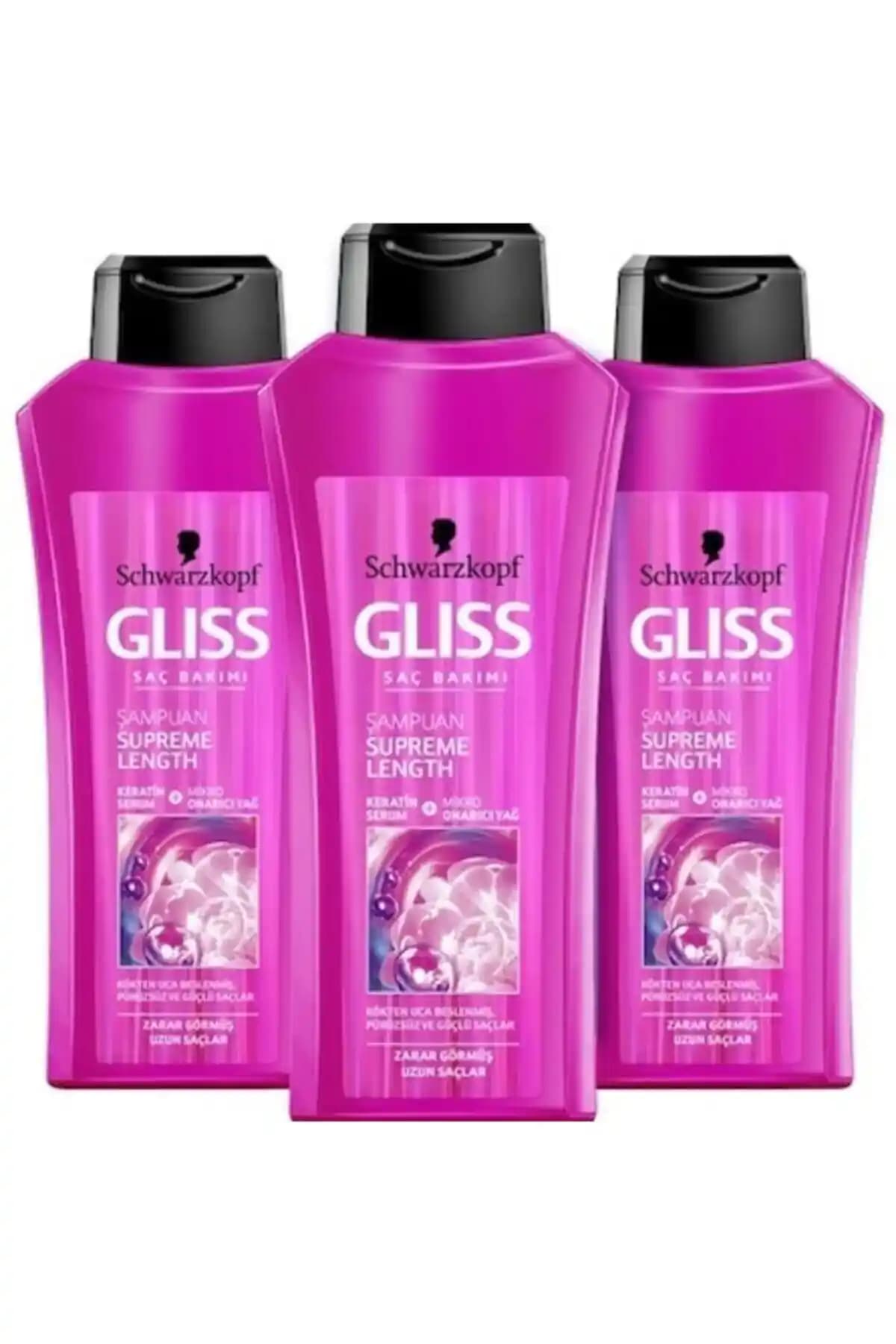 Gliss Pembe Şampuan ile Kuru ve Yıpranmış Saçlar İçin Güçlendirici Bakım