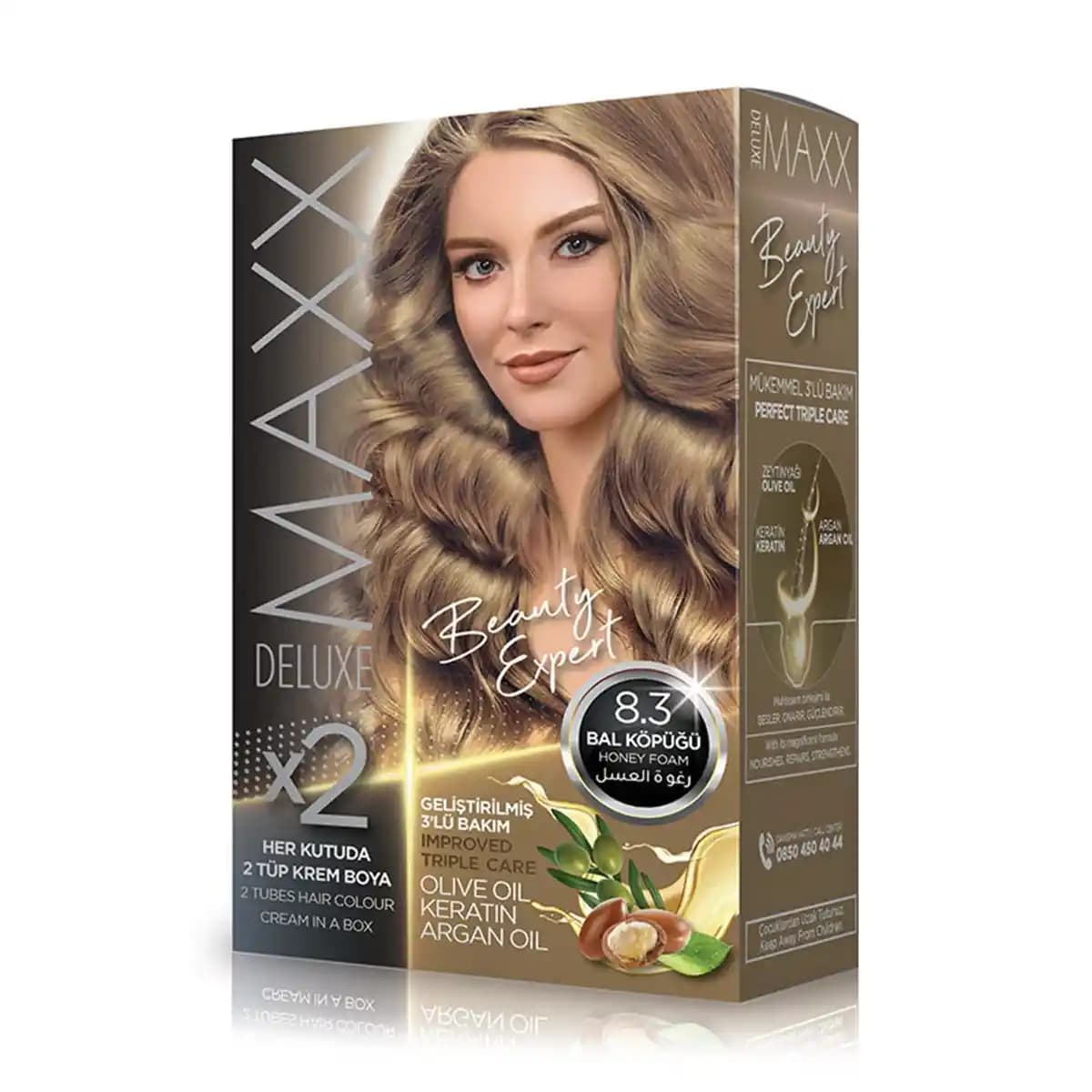 Maxx Deluxe 8.3 Bal Köpüğü Saç Boyası ile Doğal ve Kalıcı Saç Rengi Deneyimi