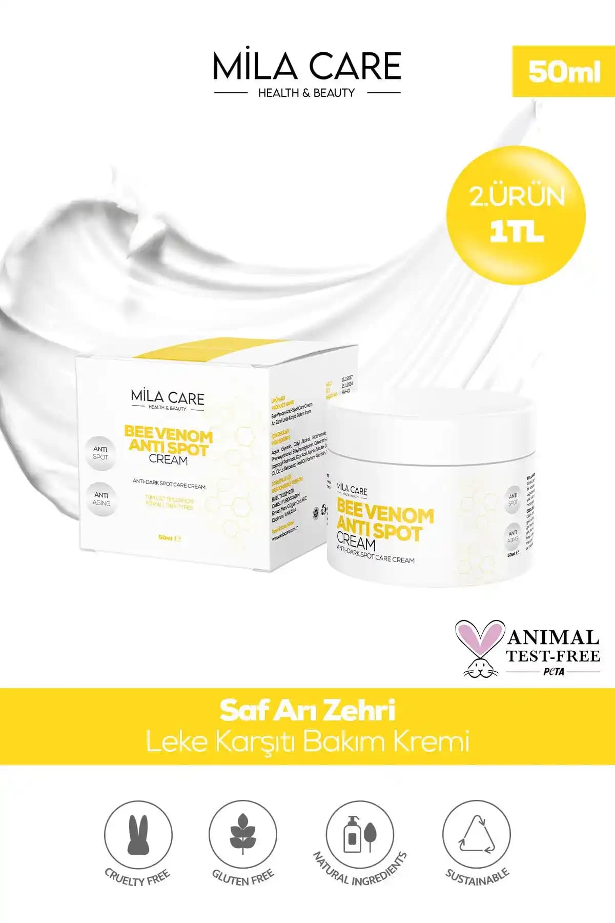 Mila Care Arı Zehri Kremi: Doğal İçerikli Cilt Bakımında Etkili Anti-Aging Ürün