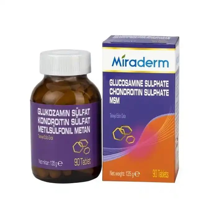 Miraderm Glukozamin Kondroitin MSM ile Doğal Cilt ve Eklem Sağlığı Bakımı
