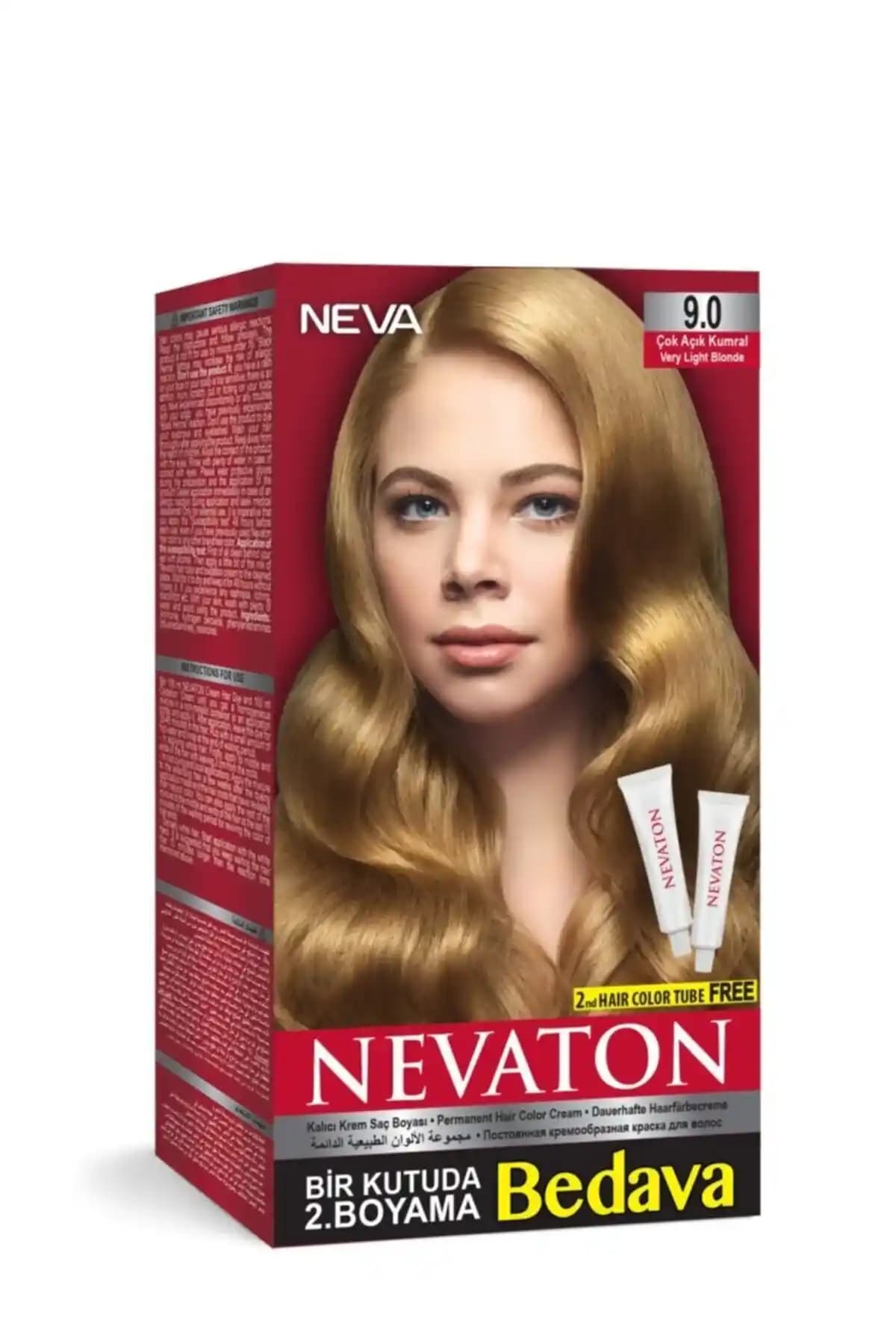 Neva Color 9.0 Açık Sarı Saç Boyası: Doğal ve Kalıcı Parlaklık Sağlayan Profesyonel Ürün