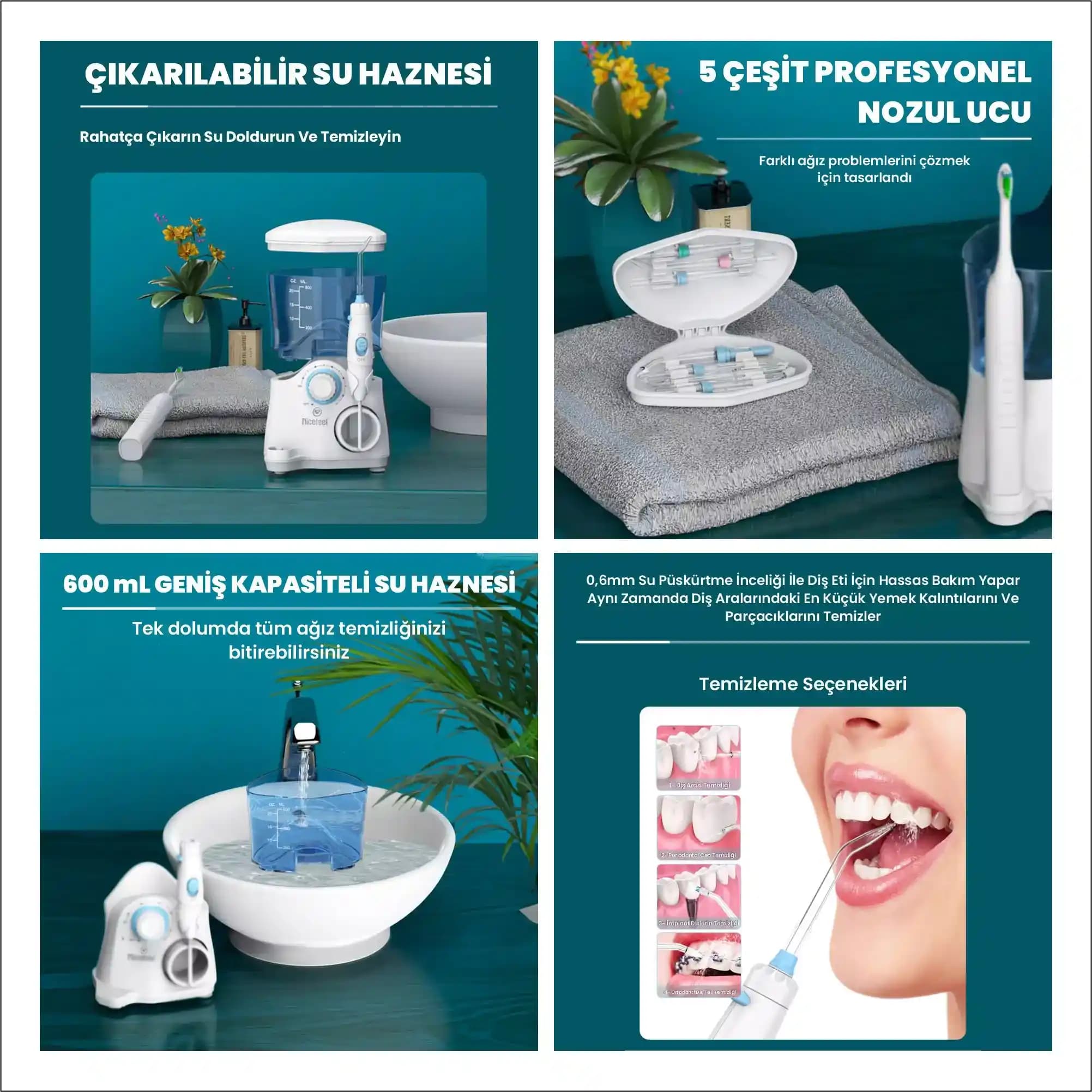 Nicefeel Ağız Duşu ile Etkili Ağız Hijyeni ve Diş Eti Sağlığını Destekleyin