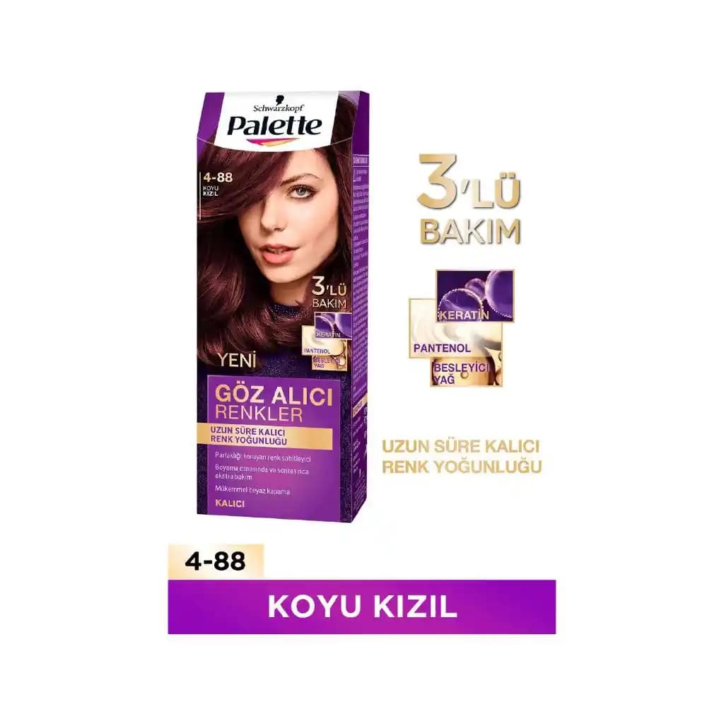 Palette Kızıl Boya ile Canlı ve Doğal Saç Rengi Seçenekleri ve Bakım Önerileri