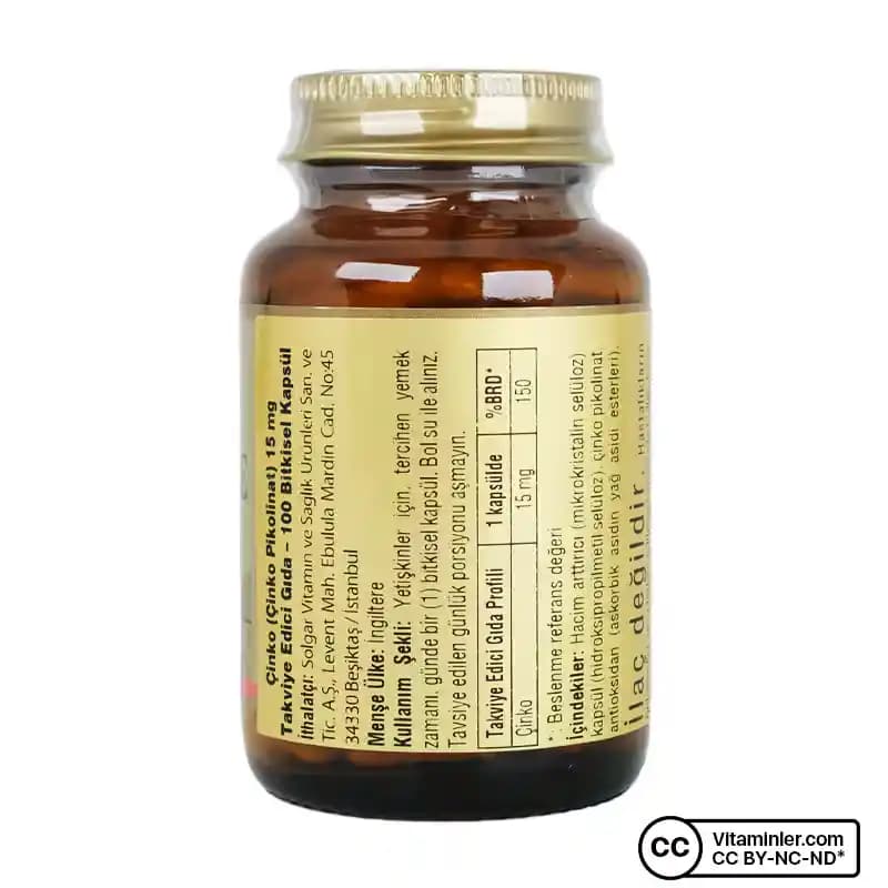 Solgar Çinko Takviyesi ile Cilt, Saç ve Bağışıklık Sağlığınızı Destekleyin