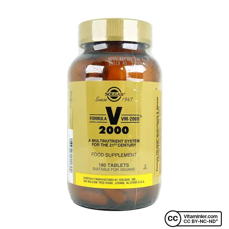 Solgar VM 2000 Multivitamin-Mineral Takviyesi ile Sağlıklı ve Parlak Cilt Bakımı