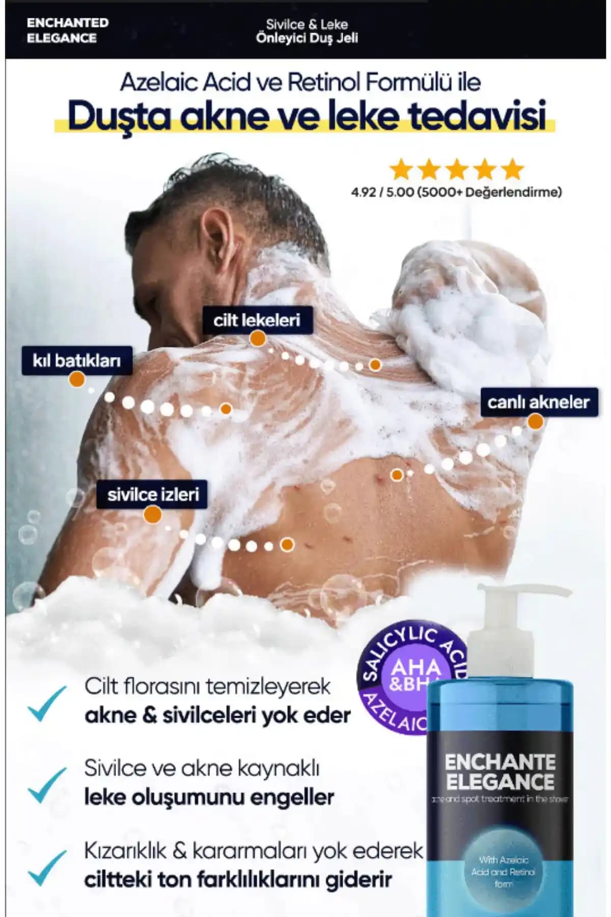 Vücuttaki Sivilceler İçin Etkili Duş Jeli Seçimi ve Doğru Cilt Bakımı Yöntemleri