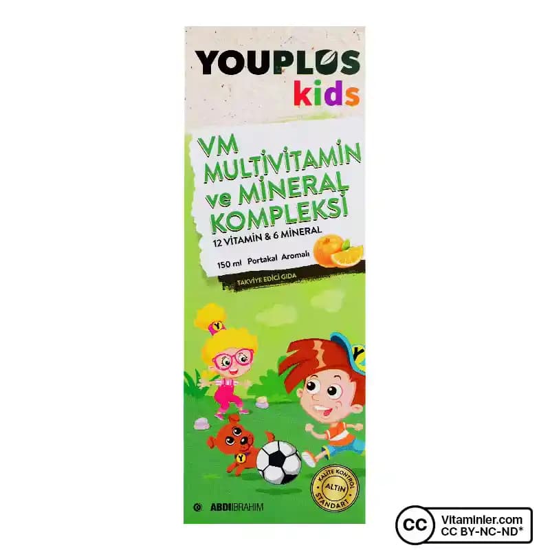 Youplus Kids Multivitamin: Çocukların Sağlıklı Gelişimi İçin Çok Yönlü Vitamin Desteği