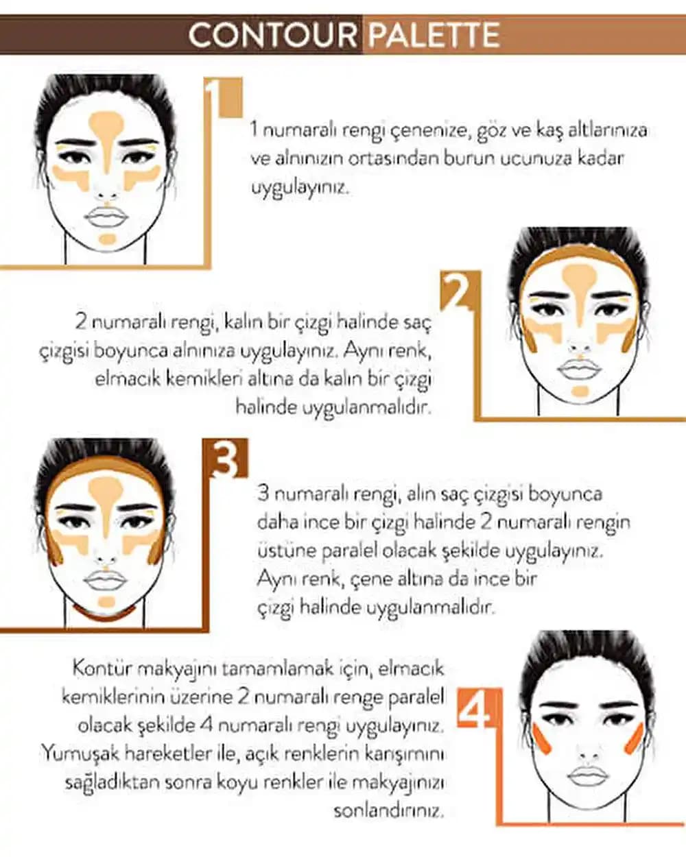 Yüz Kontürleme Paleti ile Doğal ve Profesyonel Yüz Hatları Oluşturma Teknikleri