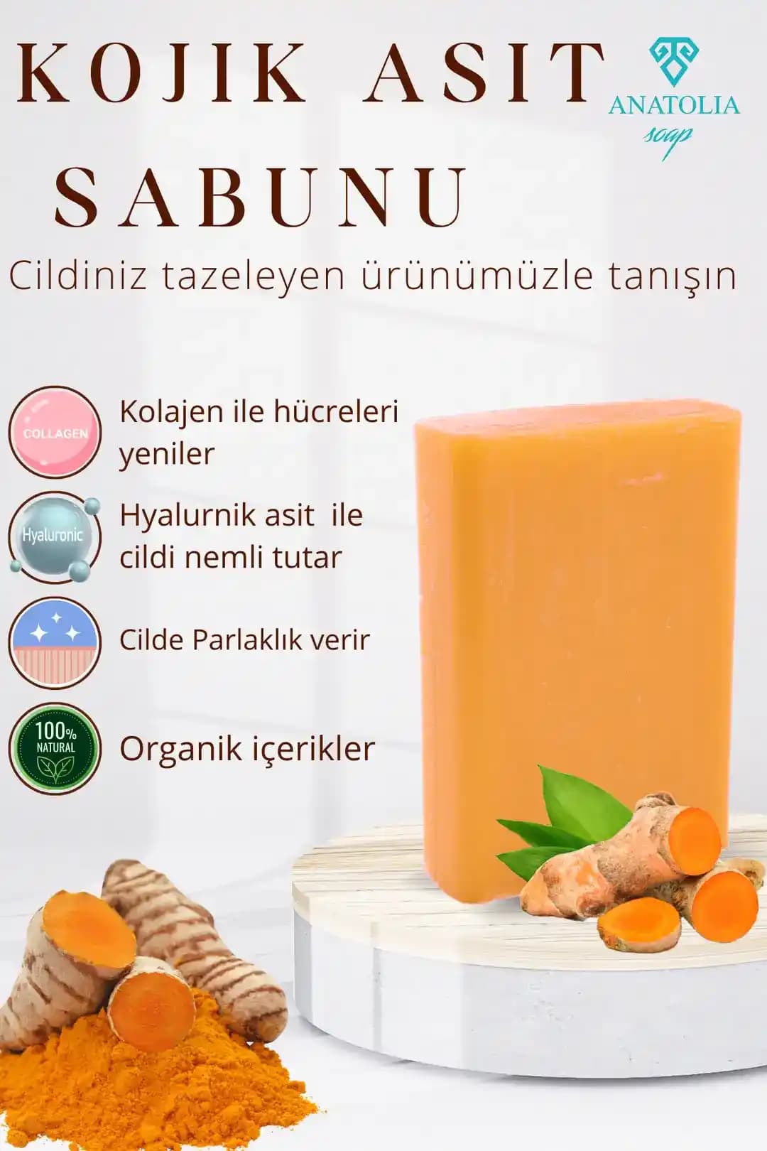 Zerdeçal Sabunu: Cilt Tonunu Dengeleyen ve Akneyle Mücadele Eden Doğal Bakım