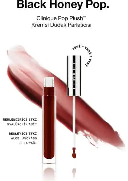 Clinique Pop Plush™ Kremsi Dudak Parlatıcısı ile Dudaklarınıza Renk ve Nem Katın