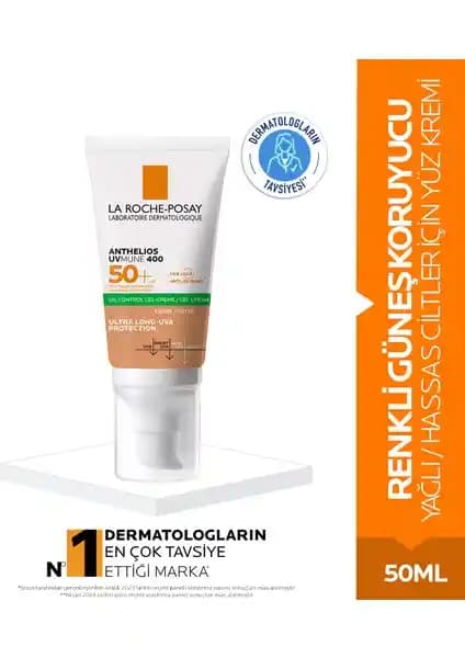 La Roche Posay Anthelios Uvmune 400 Yağ Kontrol Geli Renkli Güneş Kremi SPF 50+