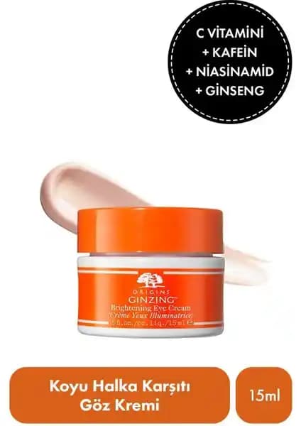Origins C Vitamini & Niasinamid İçeren Ginzing Göz Kremi: Aydınlatıcı Etkisi