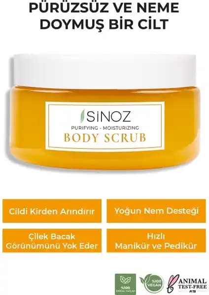 Sinoz Body Scrub: Besleyici ve Arındırıcı Vücut Peelinginin Faydaları ve Kullanımı
