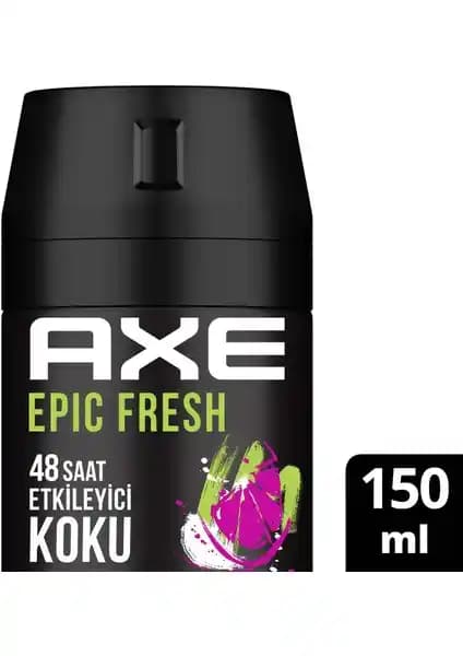 Axe Erkek Deodorant & Bodyspray Epic Fresh 48 Saat Kalıcı Ferah Koku 150 ml