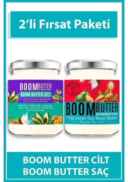 Boom Butter Saç ve Cilt Bakım Yağı: 7 Doğal Yağ ile Nemlendirme ve Koruma