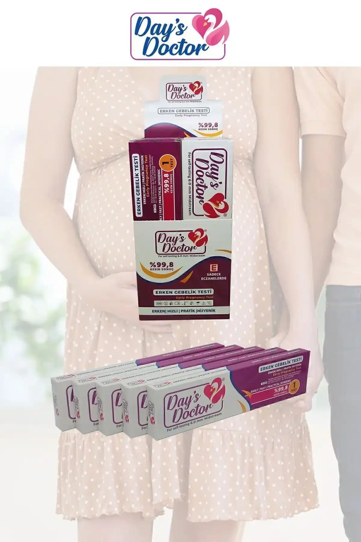 DAY'S DOCTOR Erken Hızlı Gebelik Testi: Yüksek Hassasiyet ve Pratik Kullanım