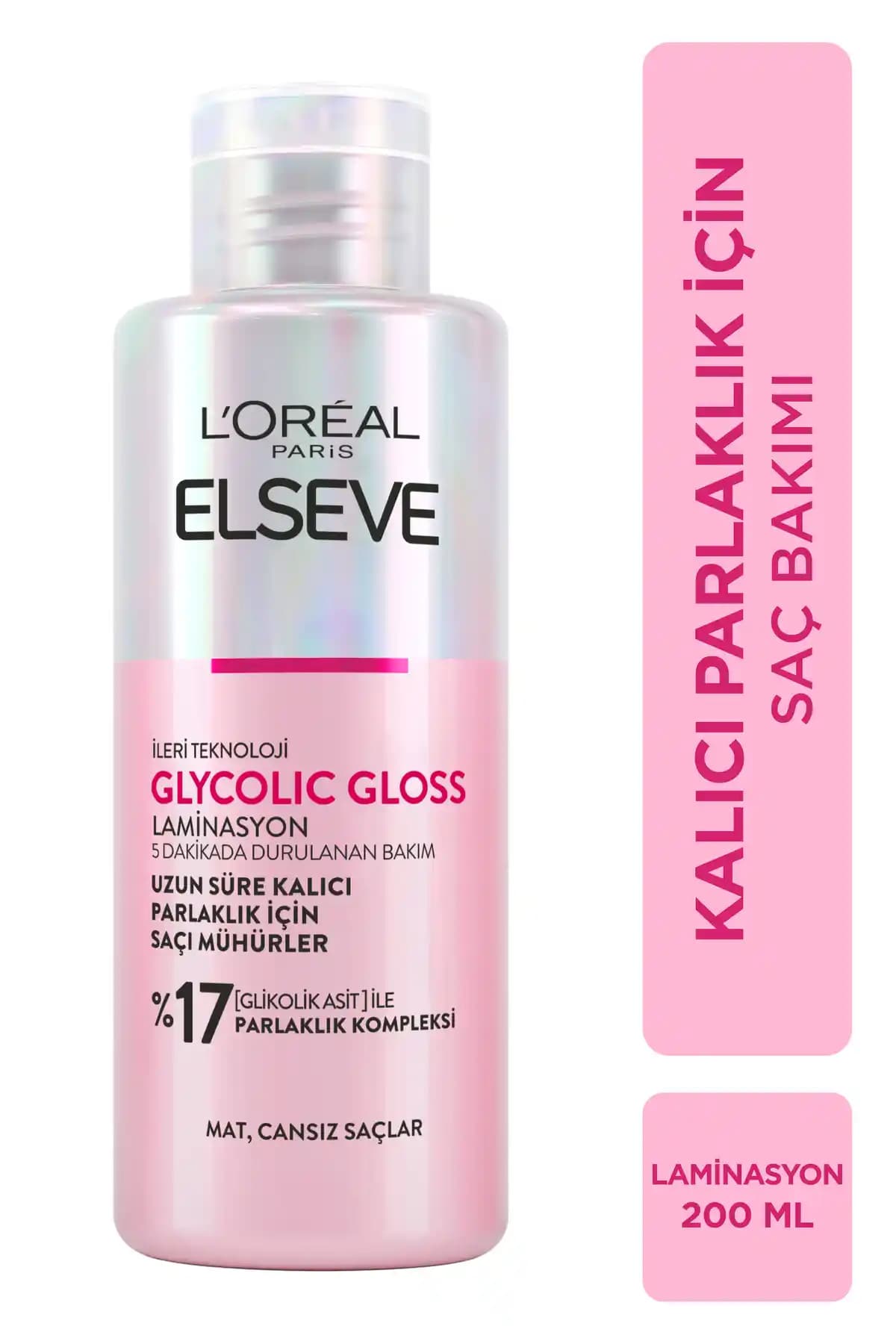 Elseve Glycolic Gloss Parlaklığı ile Saçlarda Kalıcı Parlaklık ve Pürüzsüzlük Sağlayın