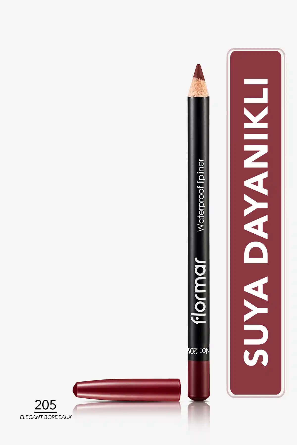 Flormar Dudak Kalemi 205 Elegant Bordeaux - Suya Dayanıklı ve Kalıcı Lipliner