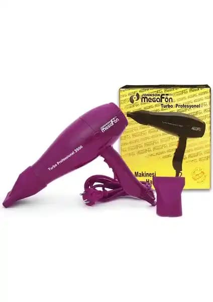Johnson Megafön Turbo Profesyonel 3500: 2400W Kuaför Tipi Saç Kurutma Makinesi