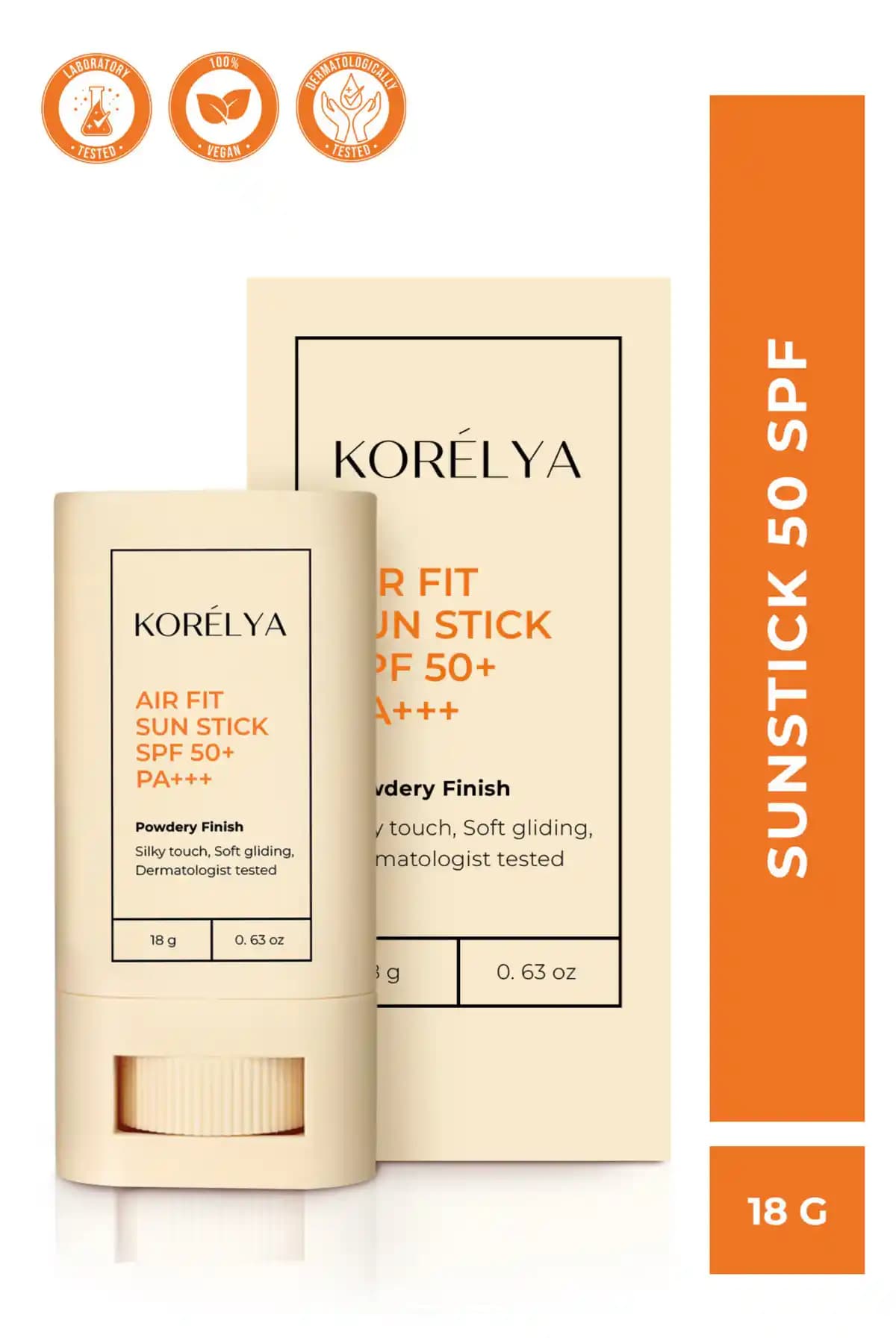 KORELYA Stick Güneş Kremi SPF50+ UVA/UVB Koruma ve Yaşlanma Karşıtı Bakım