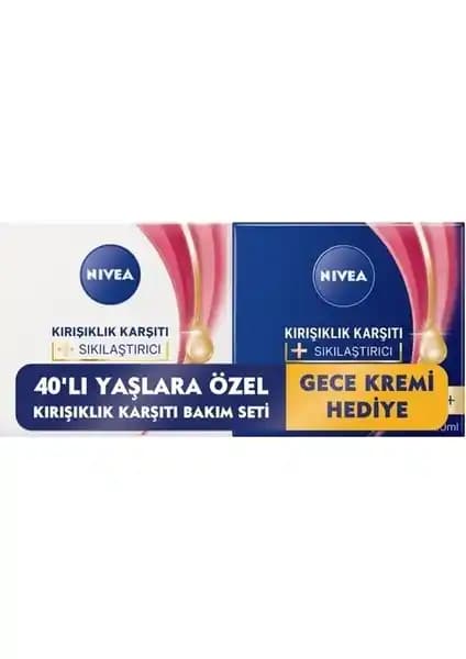 Nivea 40+ Yaş Gündüz ve Gece Kremi Seti ile Yaşlanma Karşıtı ve Sıkılaştırıcı Bakım