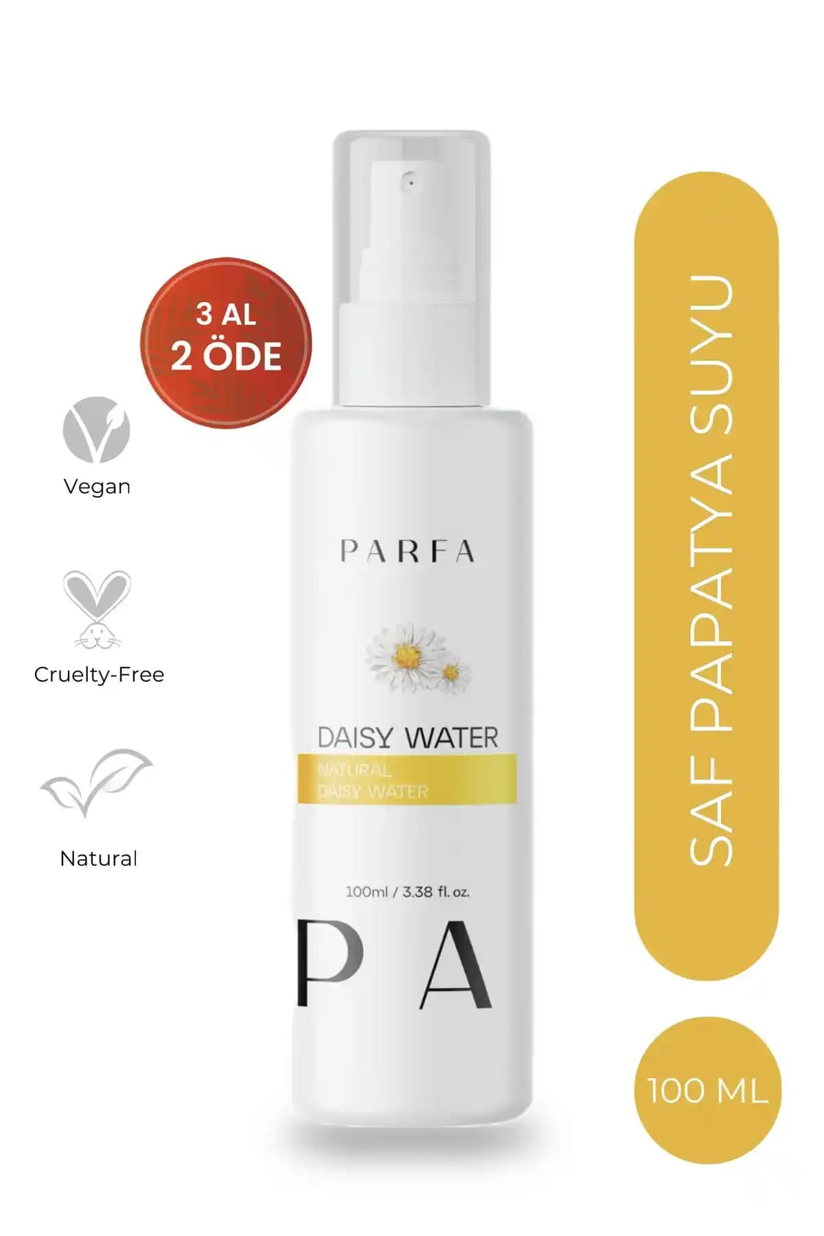 Parfa Saf Papatya Suyu: Doğal ve Hassas Cilt ile Saç Bakımı İçin Etkili Tonik