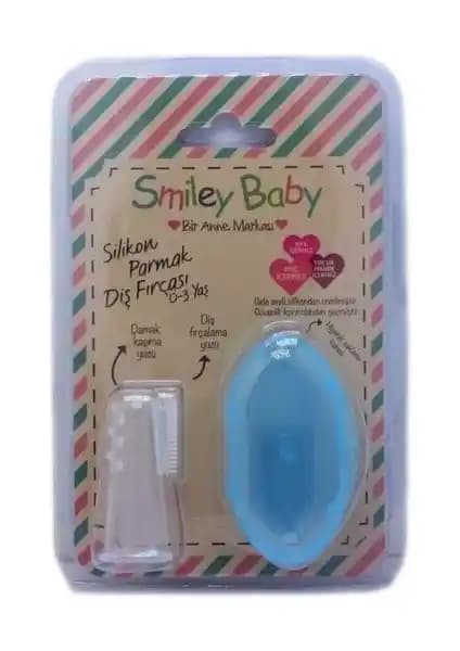 Smiley Baby Mavi Parmak Diş Fırçası: Bebekler İçin Nazik ve Etkili Ağız Bakımı
