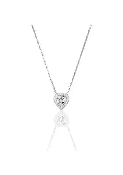 Söğütlü Silver 925 Ayar Gümüş Pırlanta Montürlü Kalp Modeli Kolye İncelemesi