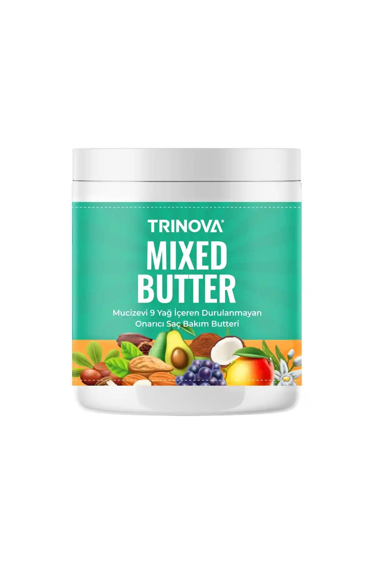 Trinova Saç Bakım Butter 300 ml - Doğal Yağlarla Saç Besleyici ve Güçlendirici Maske