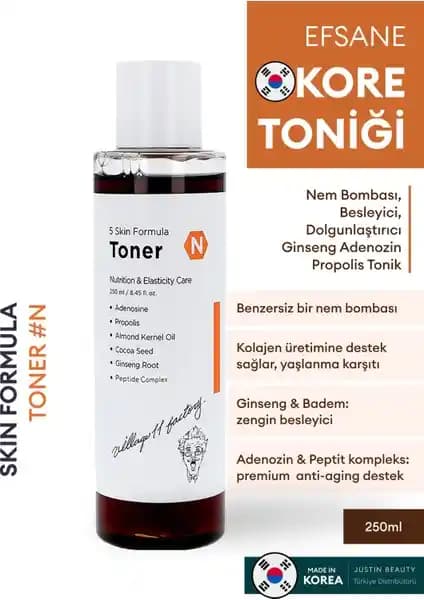 Village 11 Factory N Skin Formula Tonik 250 ml: Besleyici ve Güçlendirici Cilt Bakımı
