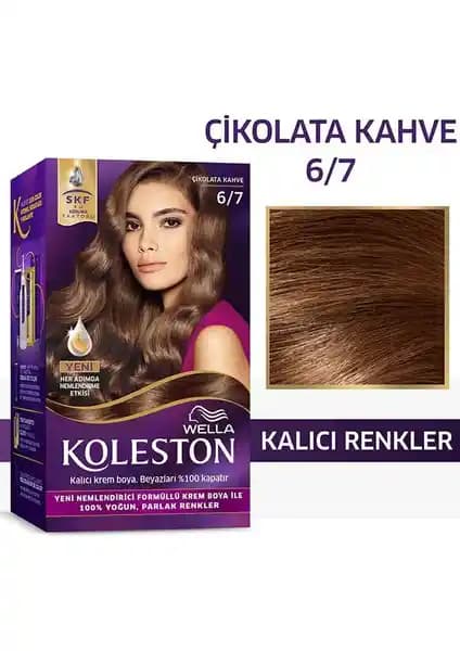 Wella Koleston Kit Saç Boyası 6/7 Çikolata Kahve ile Kalıcı ve Canlı Renkler