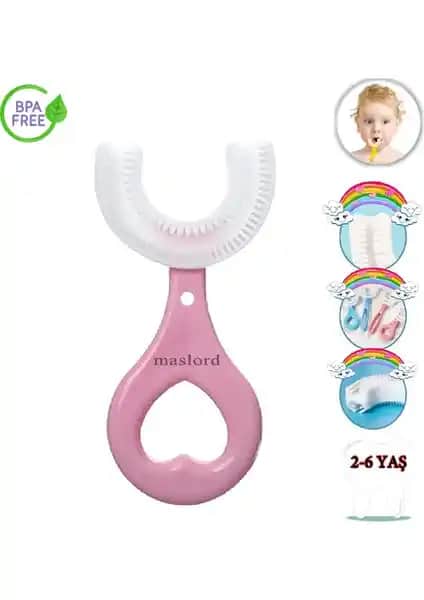 Mas Lord U Tipi Çocuk Diş Fırçası Karşılaştırması Pembe Kalp ve Sarı Araba Modelleri