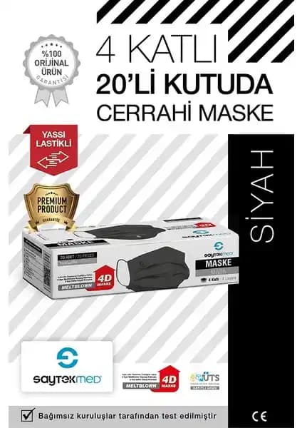 SaytekMed 4 Katlı Siyah ve 3 Katlı Beyaz Cerrahi Maskelerin Detaylı Karşılaştırması