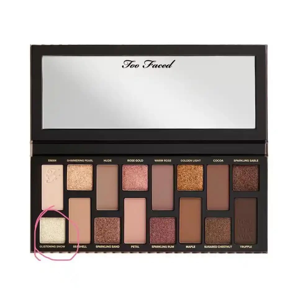 Too Faced Born This Way Natural Nudes Paletindeki Glistening Snow Tonu ve Alternatifleri