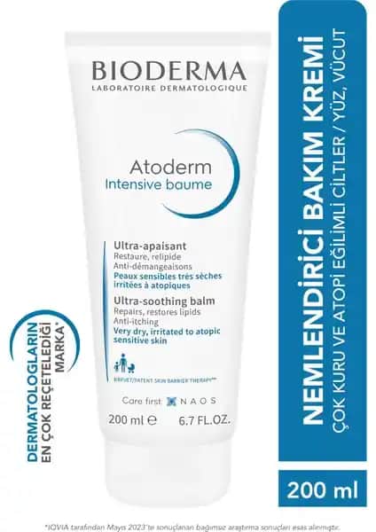 Bioderma Atoderm Intensive Balm: Çok Kuru ve Egzamalı Ciltler İçin Derinlemesine Nemlendirici