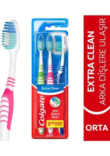 Colgate Extra Clean Diş Fırçası: Etkili Temizlik İçin Ergonomik Tasarım