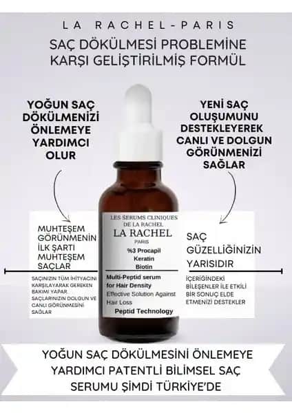 La Rachel-Paris Patentli Saç Serumu ile Saç Dökülmesine Etkili Çözüm Ürünü