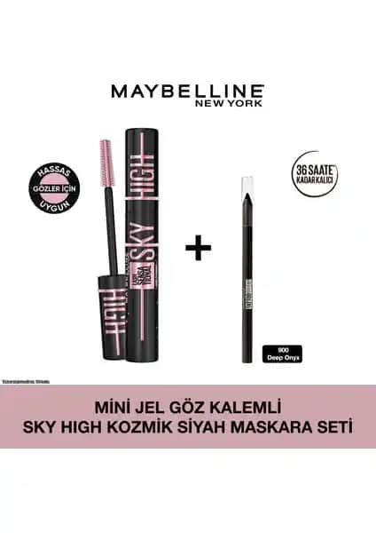 Maybelline Mini Jel Göz Kalemli Lash Sensational Sky High Maskara Setinin İncelemesi