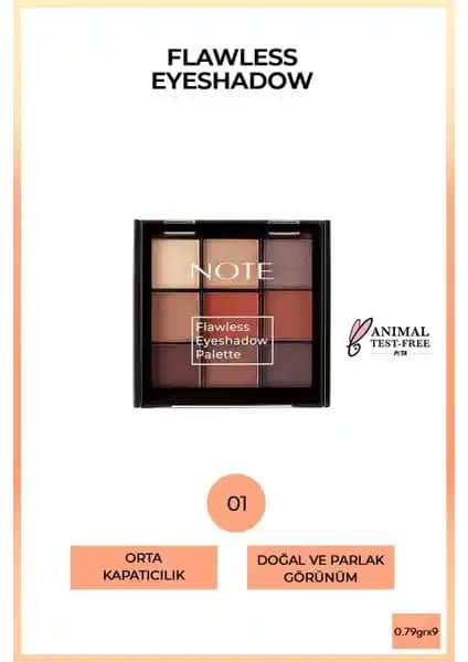 Note Flawless Göz Far Paleti 01: Yüksek Kalitede Göz Makyajı için Pratik Seçenekler