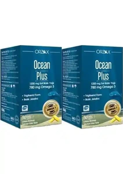 Ocean Plus 1200 mg: DHA ve EPA ile Zengin Gıda Takviyesi 50 Kapsül