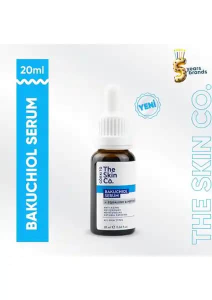 The Skin Co. Bakuchiol Bitkisel Retinol Serum: Doğal Görünüm için Etkili Cilt Bakımı
