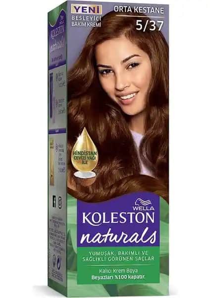 Wella Koleston Naturals 5/37 Orta Kestane: Doğal Görünümlü Saç Renkleri İçin İdeal Seçenek