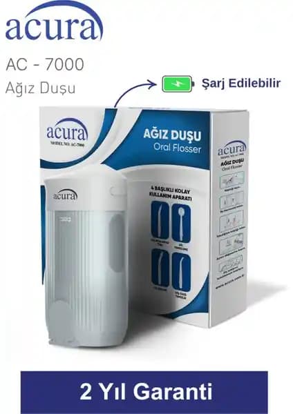 Acura AC-7000 Şarjlı 4 Başlıklı Ağız Duşu İncelemesi ve Kullanım Özellikleri