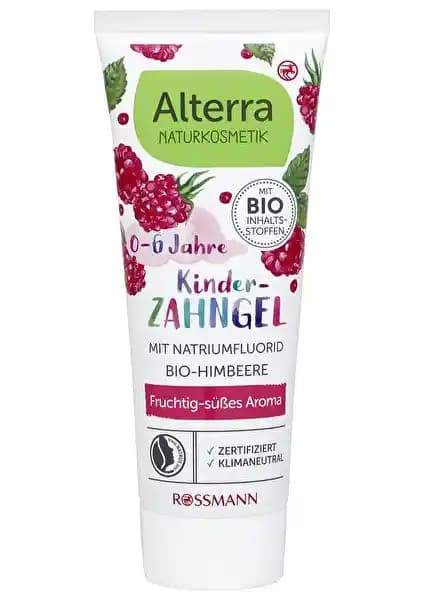 Alterra Organik Ahududulu ve Çilek Ekstraktlı Çocuk Diş Macunu Güvenli ve Doğal Temizlik Seçeneği