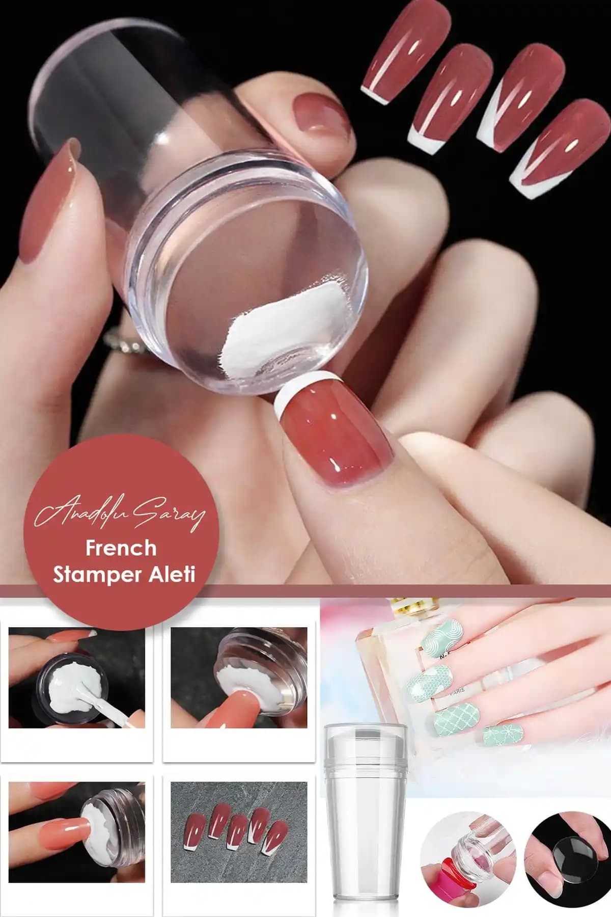 Anadolu Saray French Stamper Aleti ile Profesyonel ve Pratik Tırnak Süsleme Çözümü