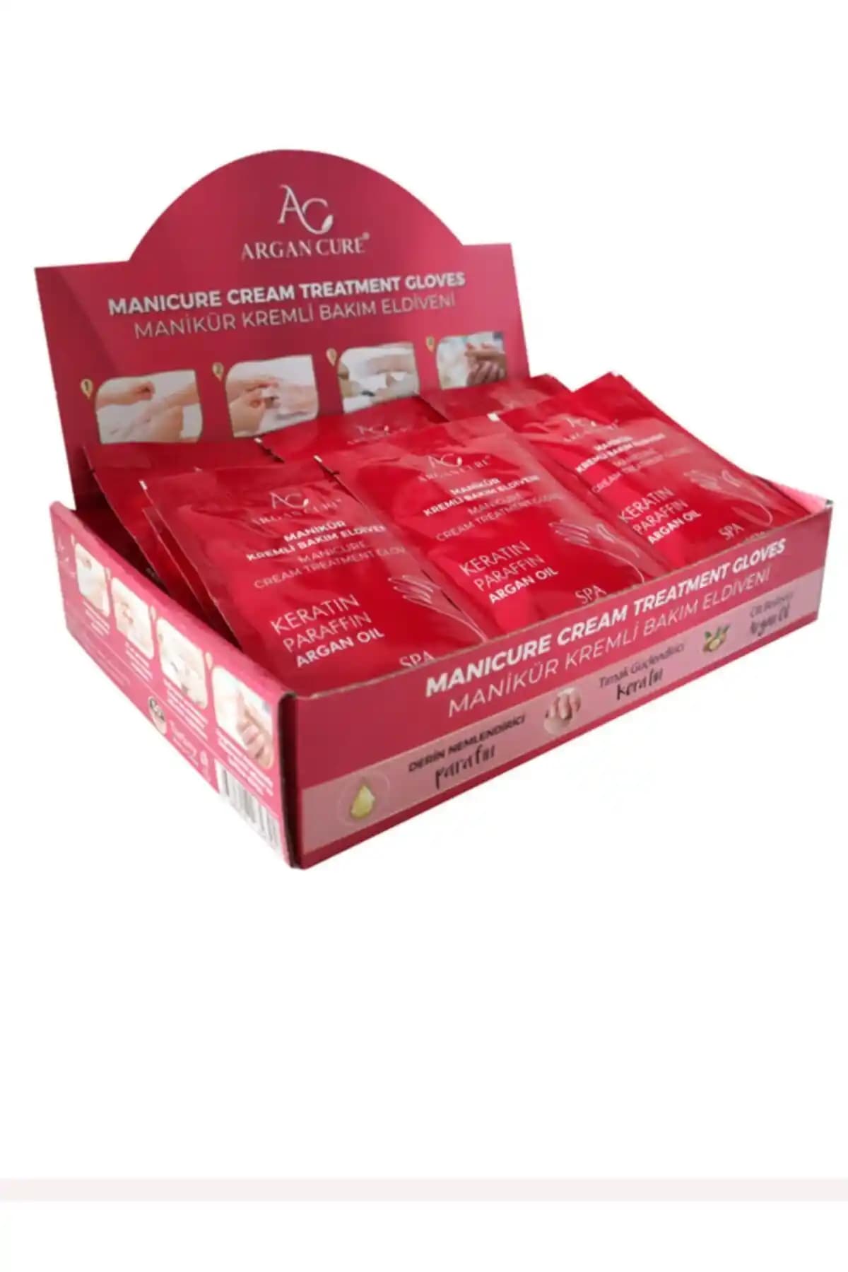 Argan Cure Manikür Kremli Bakım Eldiveni El ve Tırnak Sağlığı İçin Güçlendirici Çözüm