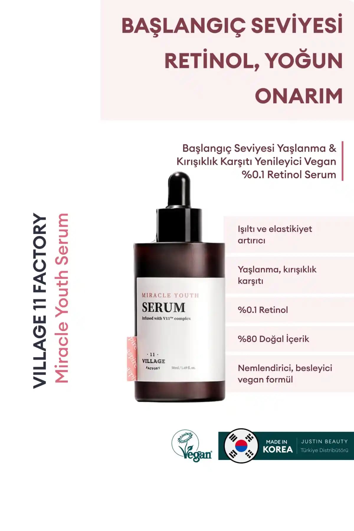Başlangıç Seviyesi Vegan Retinol Serumu ile Cilt Yenileme ve Yaşlanma Karşıtı Bakım