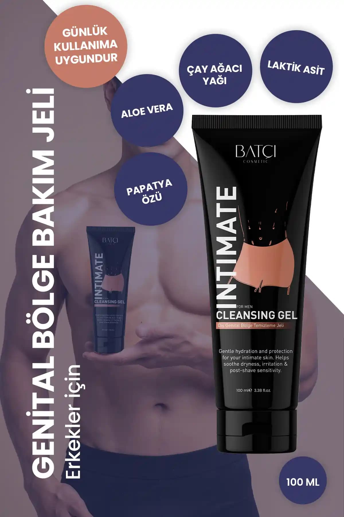 Batçı Erkekler İçin Genital Bölge Temizleme, Beyazlatıcı ve Onarıcı Jel Özellikleri ve Kullanımı