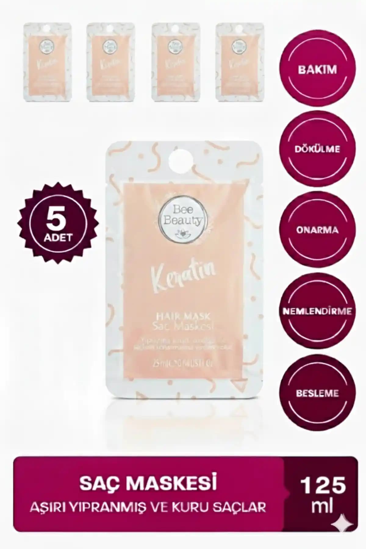 Bee Beauty Keratin Saç Maskesi: Güçlü ve Sağlıklı Saçlar İçin Derinlemesine Bakım